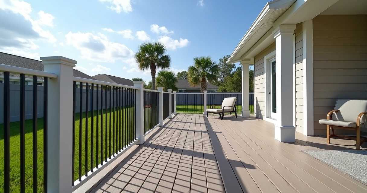 Should you use aluminum or PVC rails with composite decking?